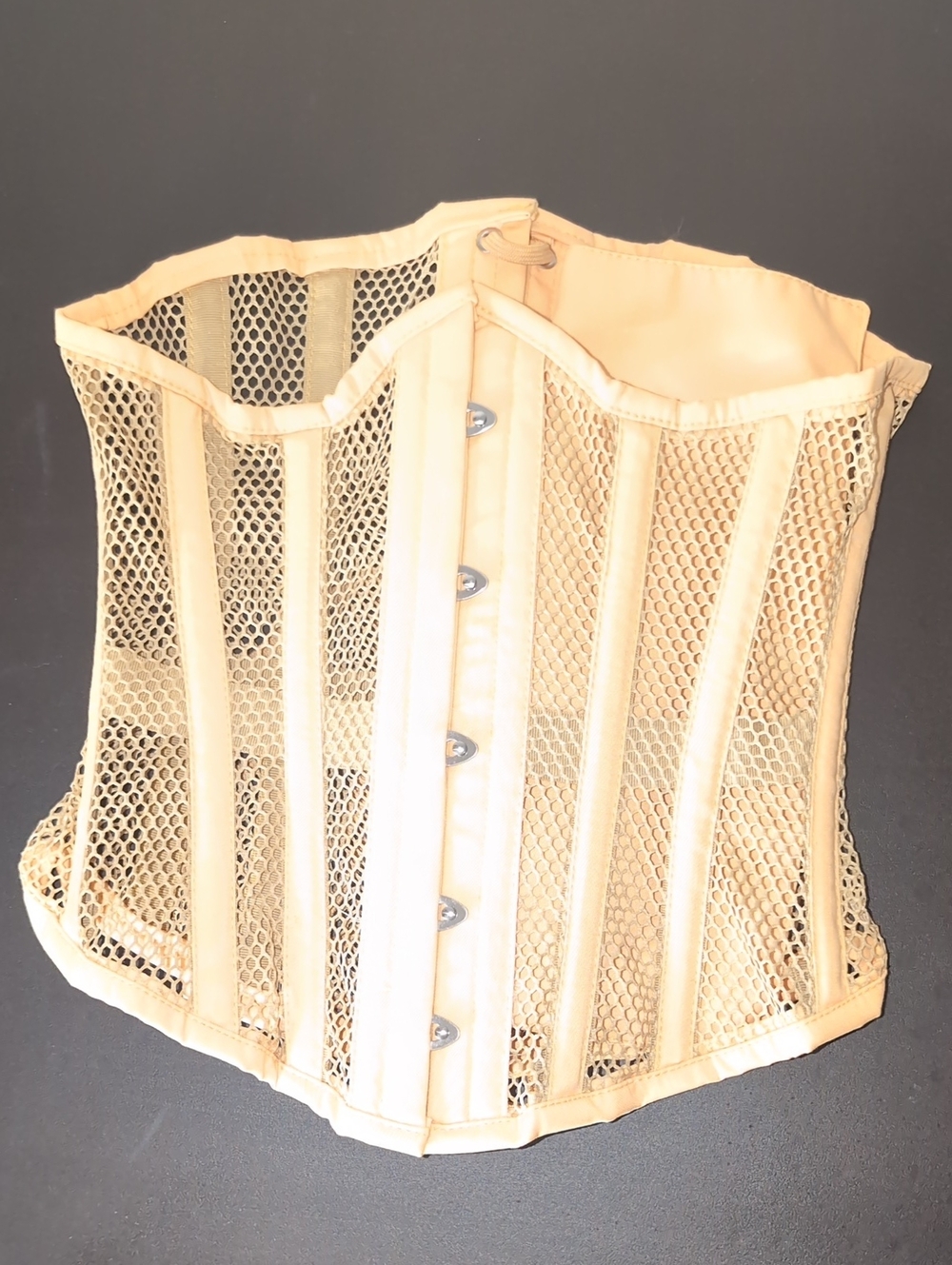 Beige Women's Mesh Waist Trainer Corset - Shapewear